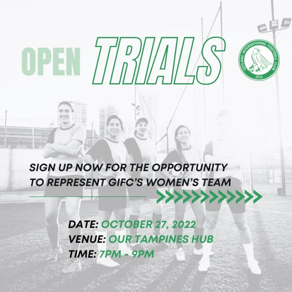 Women’s trials now open!